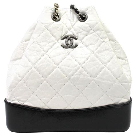 chanel knitted backpack|Chanel black and white handbags.